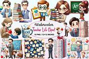 Teacher Life Clipart., a Graphic by CitraGraphics (Thumbnail 1 of 4)