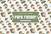 Adorable Park Ranger Kids Cartoon, an Education Illustration by Gohsantosa (Thumbnail 2 of 4)