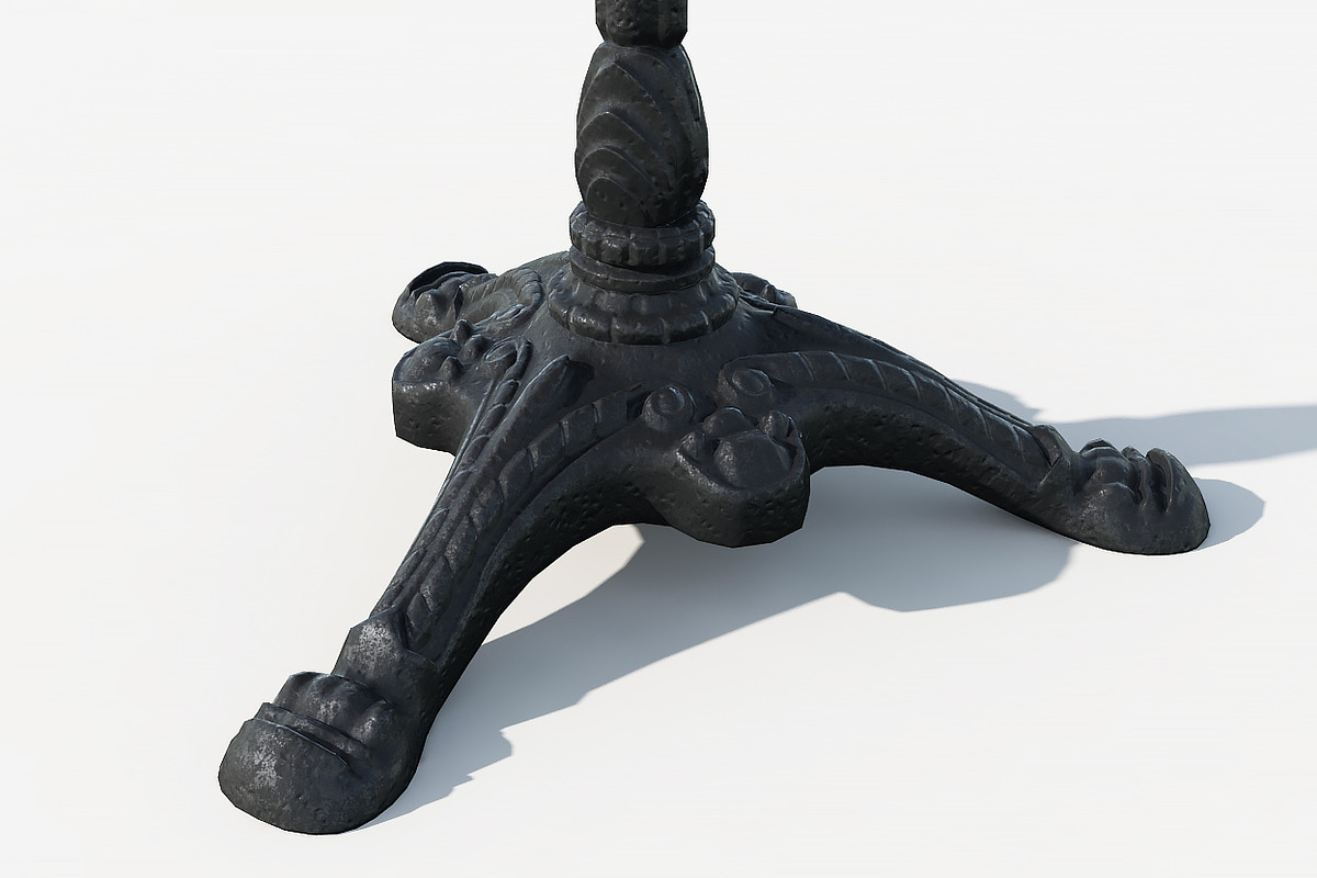Round bistro table, a Furniture 3D Model by happy brush (Photo 6 of 12)