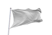 Flag Mockup, an Advertising Mockup by mockupbuys (Thumbnail 2 of 4)