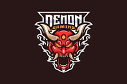 Demon Mascot Esport Logo, a Branding & Logo Template by prps.std (Thumbnail 2 of 3)