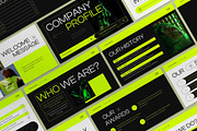 Greeneon Power Point Template, a Presentation Template by UInstrument (Thumbnail 1 of 6)