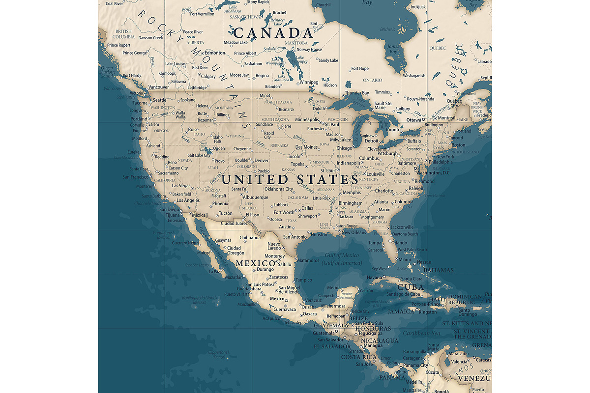 Vector World Map - Large&Detailed, an Illustration by PorcuPen Works (Photo 2 of 7)