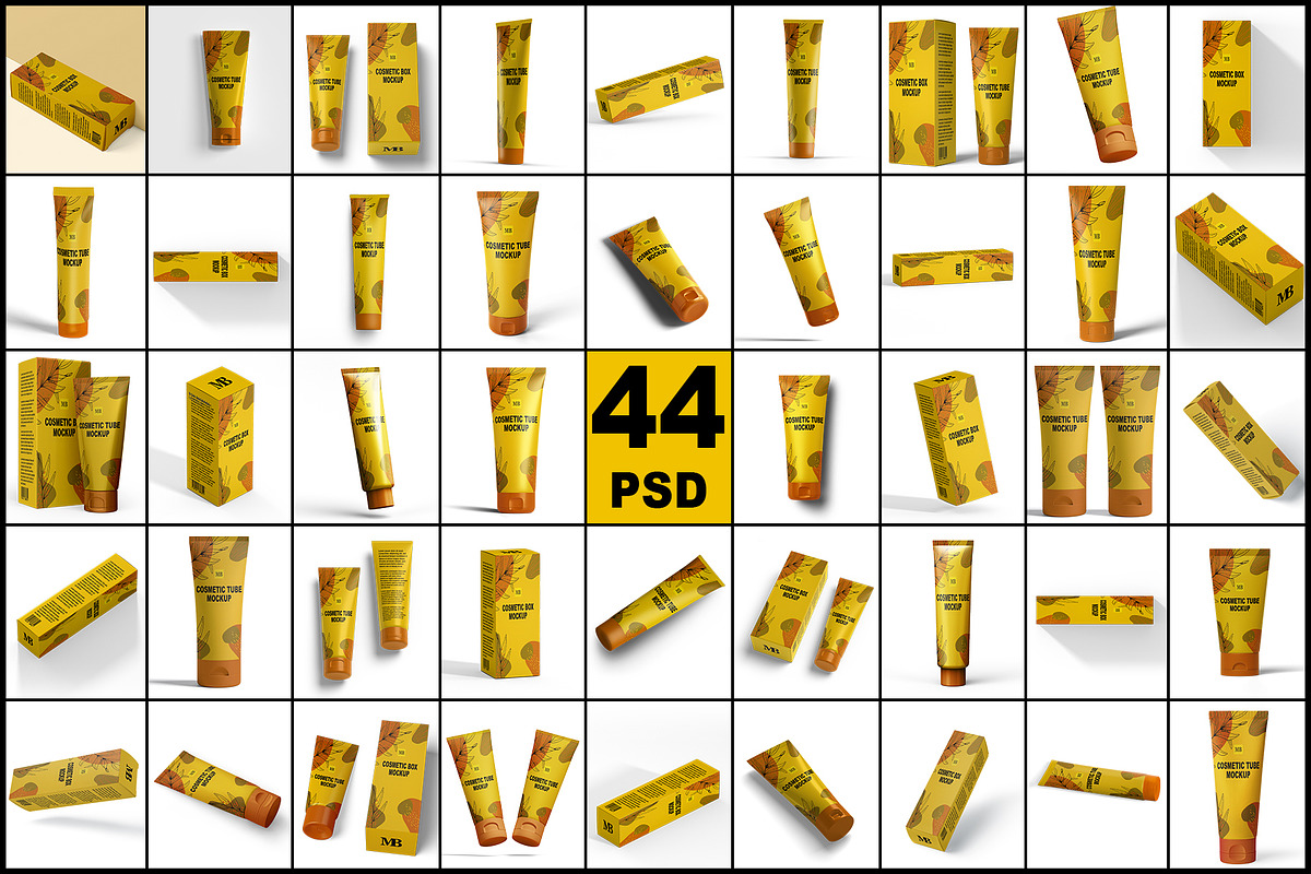 Cosmetic Tube Mockup - 44 PSD, a Product Mockup by mockupbuys (Photo 1 of 90)