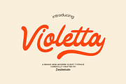 Violetta - Bold Groovy Retro Script, a Script Font by dealitastudio (Thumbnail 1 of 10)