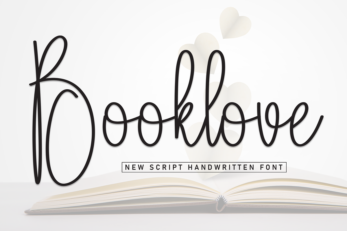 Booklove | Script Font, a Handwritten Font by Scratchones (Photo 1 of 8)