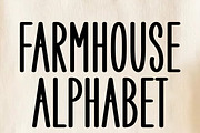 Farmhouse Alphabet, a Handwritten Font by MaxArt Foundry (Thumbnail 1 of 3)