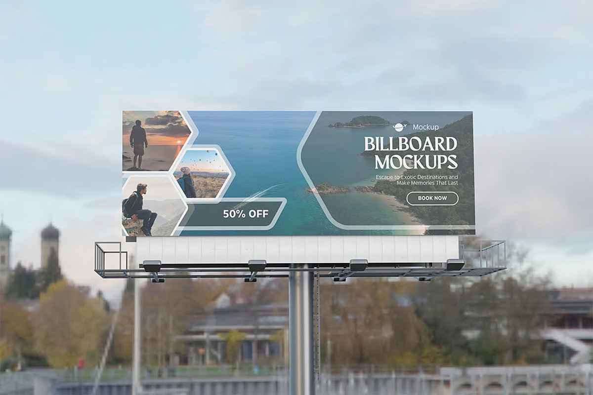 Billboard Mockup, an Advertising Mockup by zpackcreative (Photo 2 of 5)