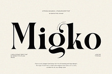 Migko Modern Ligature Serif Font