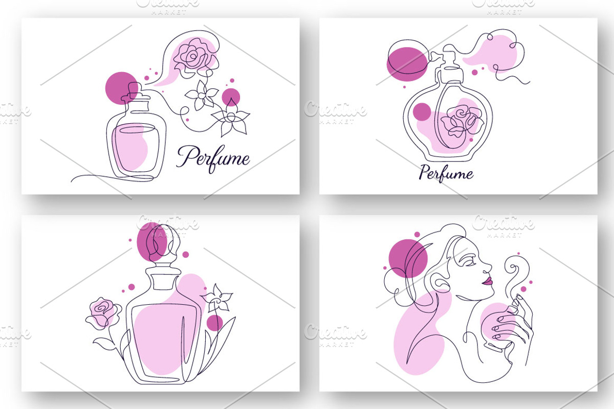 6 Perfume Vector Illustration, an Object Illustration by denayunebgt (Photo 2 of 3)