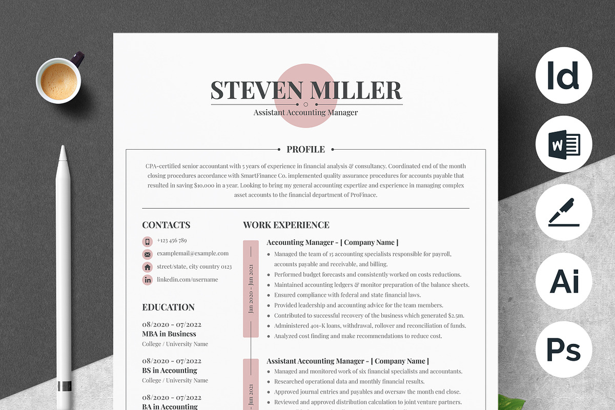 JOB WINNING RESUME - 50 TEMPLATES, a Resume Template by ResumeInventor (Photo 37 of 184)