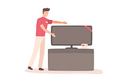 Family buy TV, a Person Illustration by Good Studio (Thumbnail 2 of 3)