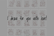 Cute Kawaii Cat Autumn Character, a Seasonal Illustration by Palau (Thumbnail 9 of 12)