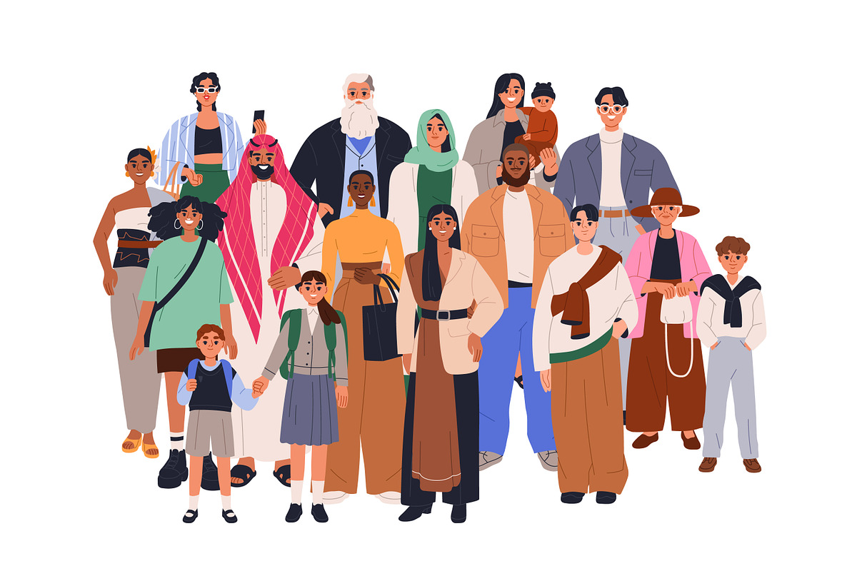 Diverse people group, society, a Person Illustration by Good Studio (Photo 4 of 7)