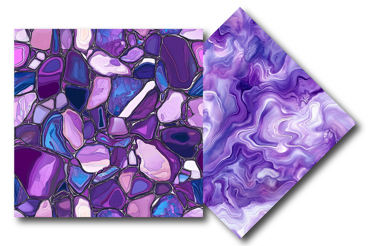 Purple Opal Pattern, an Illustration by DreamPrint404 (Photo 2 of 5)