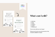 Mountain Wedding Invitation Template, an Invitation Template by Cottontail Paper Shop (Thumbnail 5 of 7)