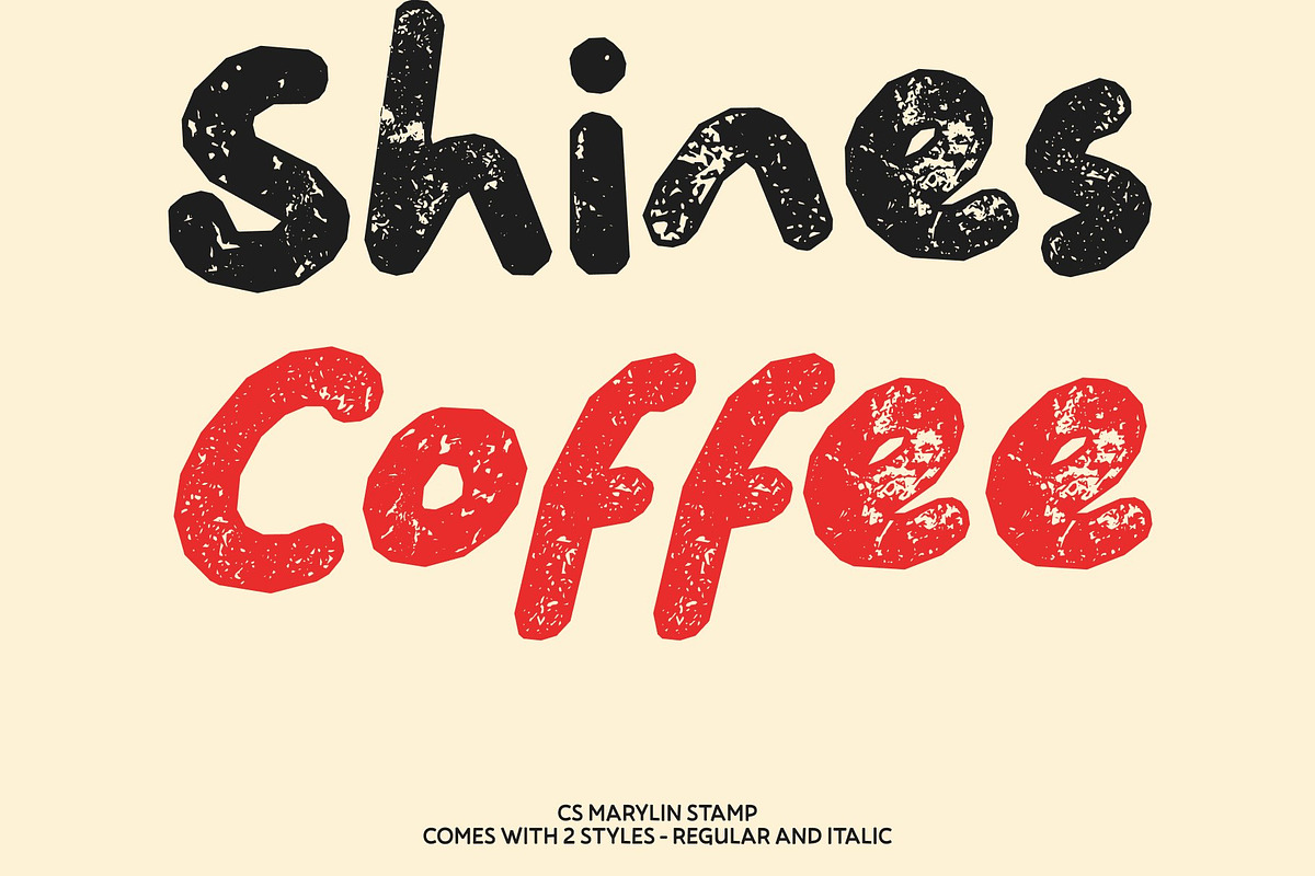 CS Marylin Stamp, a Handwritten Font by Craft Supply Co. (Photo 3 of 8)
