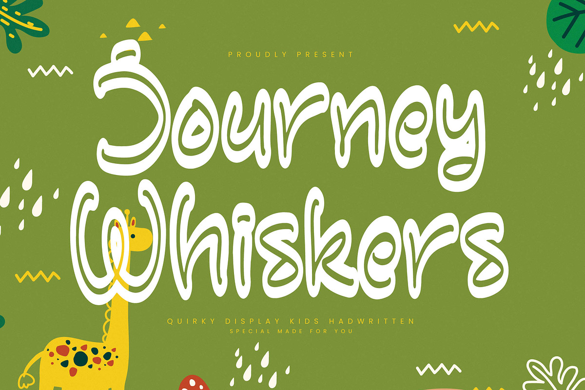 Journey Whiskers, a Handwritten Font by Integritype Studio (Photo 1 of 15)