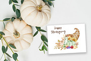 Watercolor Thanksgiving Clipart, a Seasonal Illustration by SvetaArtStore (Thumbnail 5 of 15)