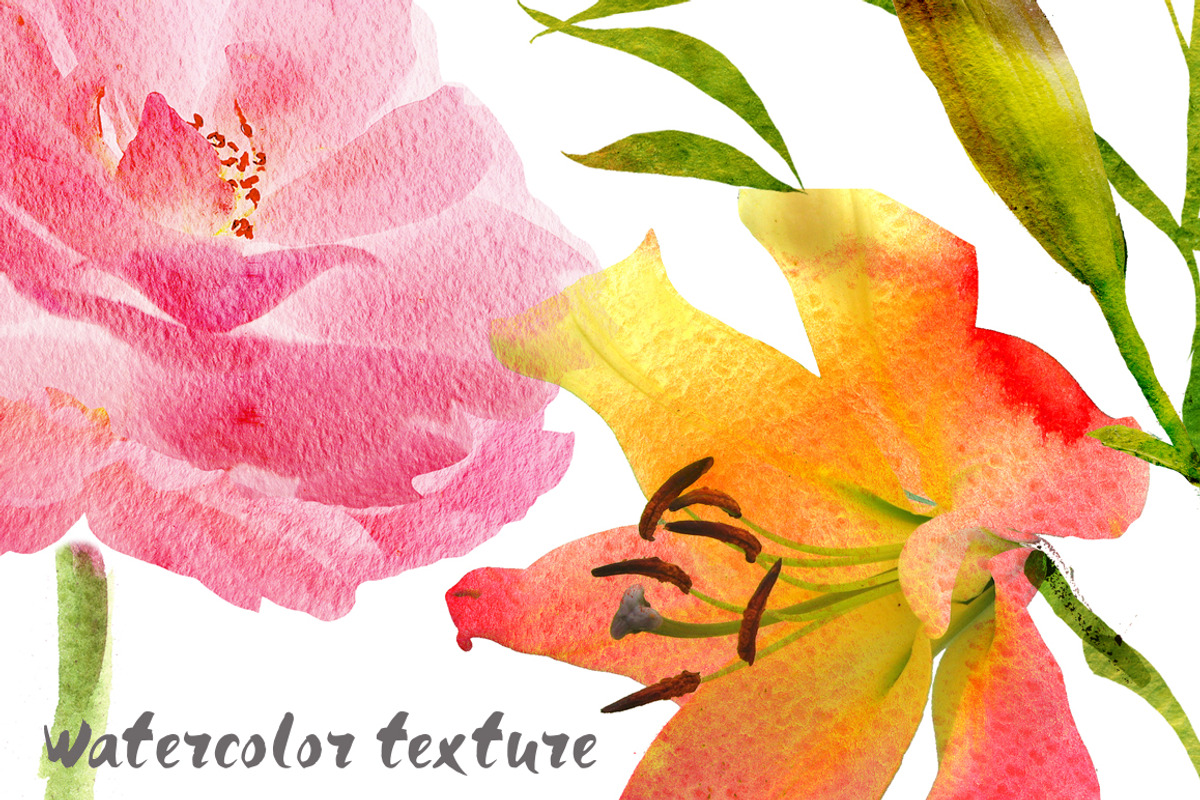Watercolor flowers. 9 posters, an Illustration by Anna Guz's Store (Photo 8 of 8)
