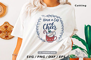 Christmas Frame Hand-drawn SVG Bundl, an Illustration by Ya_ Design Store (Thumbnail 7 of 11)