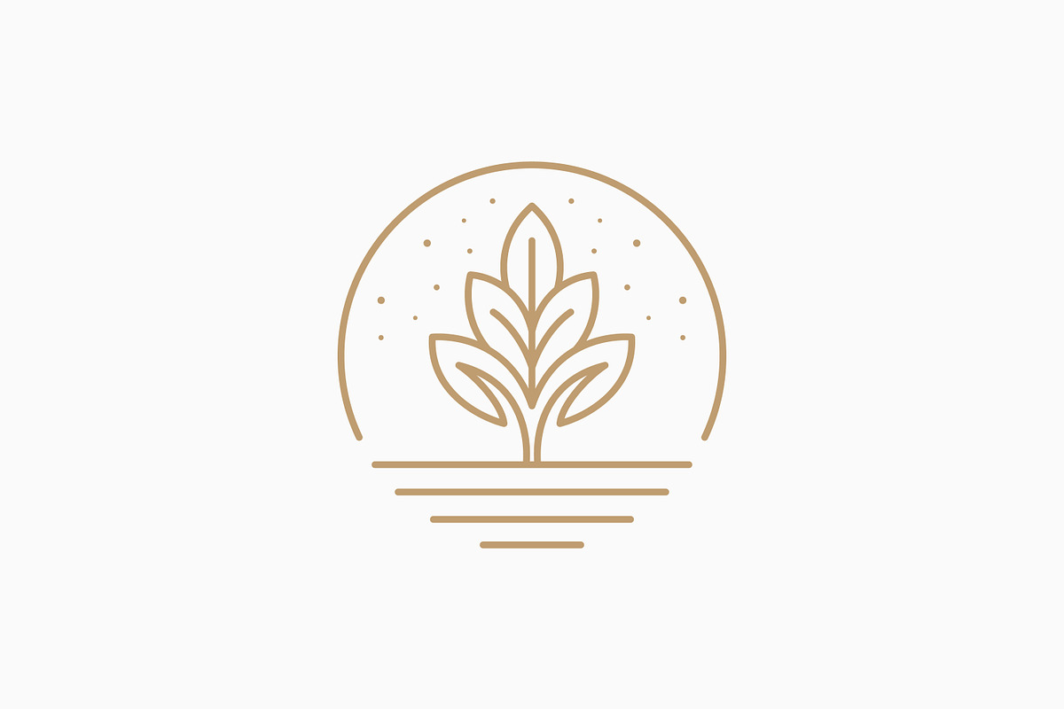 Botanical Plant Logo Circular, a Branding & Logo Template by Signatoro (Photo 2 of 2)