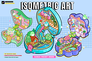 Procreate Kawaii Pocket House stamps, a Brush Add-On by Artbykimmyw (Thumbnail 1 of 7)