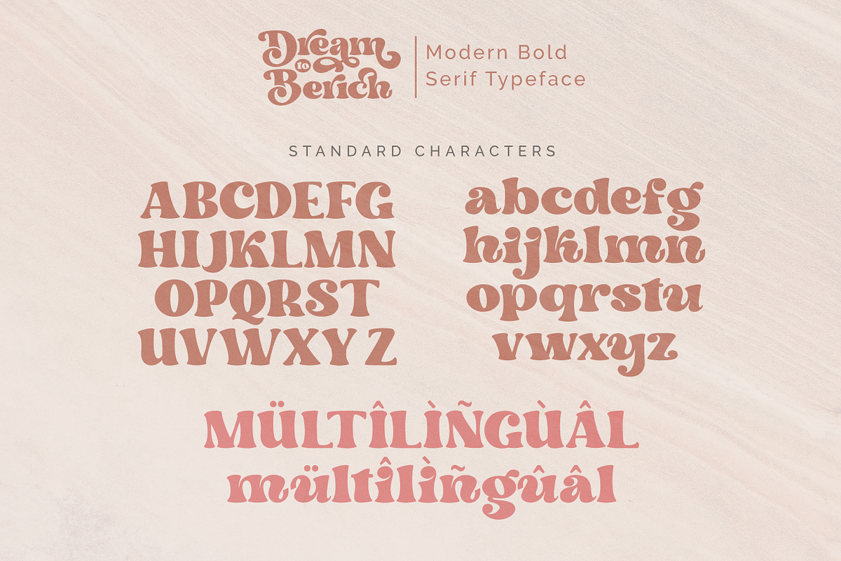 Dream to Berich Modern Bold Serif, a Serif Font by zeenesia (Photo 15 of 19)