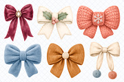Cozy Winter Bows Clipart, a Decorative Illustration by Whimsy Brush Studio (Thumbnail 6 of 9)