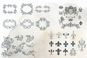 Bundle of vector vintage flourishes, an Object Graphic by FleurArt (Thumbnail 6 of 19)