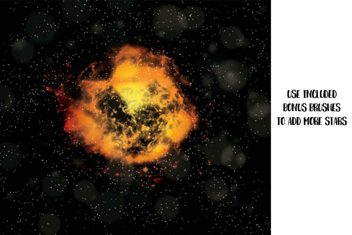 Vector Space Galaxy Set V1, an Object Graphic by Transfuchsian (Photo 4 of 6)