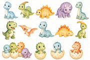 Dinosaur Clipart Bundle, an Animal Illustration by Villa 11 Estudio (Thumbnail 2 of 7)