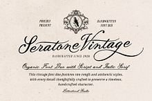 Seratone Vintage Wedding Script