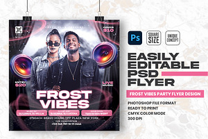 Frost Vibes Party Flyer Design, a Flyer Template by Shajib Shikder