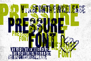 PRESSURE FONT, a Sans Serif Font by vtks design (Thumbnail 3 of 4)