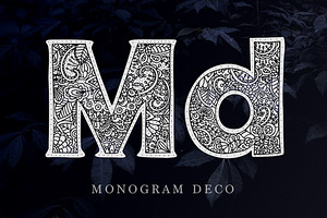 Monogram 5 Fonts 20 Frames