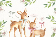 Baby Deers Watercolor Set, an Animal Illustration by Flora+Bear (Thumbnail 6 of 8)