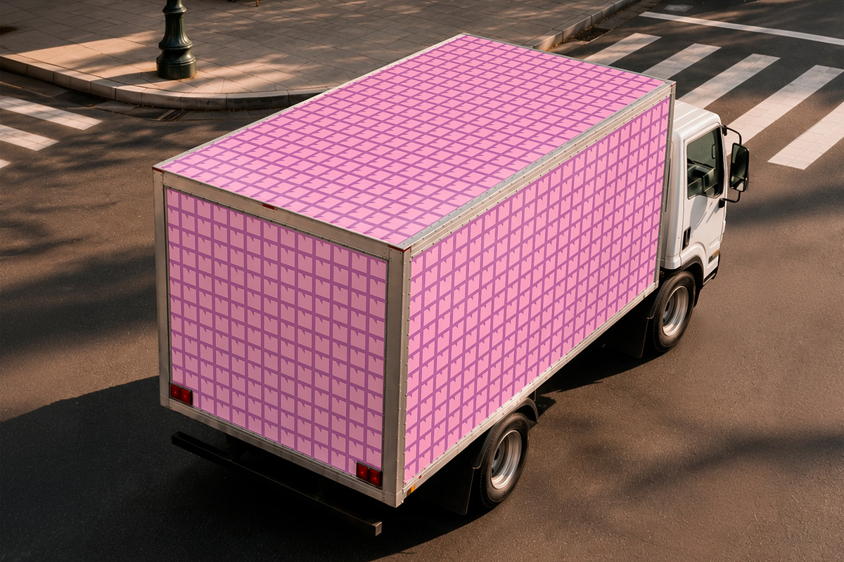 Delivery Truck Branding Mockup, an Advertising Mockup by The Rose Project (Photo 3 of 3)