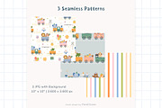 Animals Party Train, an Animal Illustration by Petit Citizen Design (Thumbnail 4 of 8)