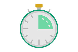 Countdown Flat Icon, an Icon by Pexelpy