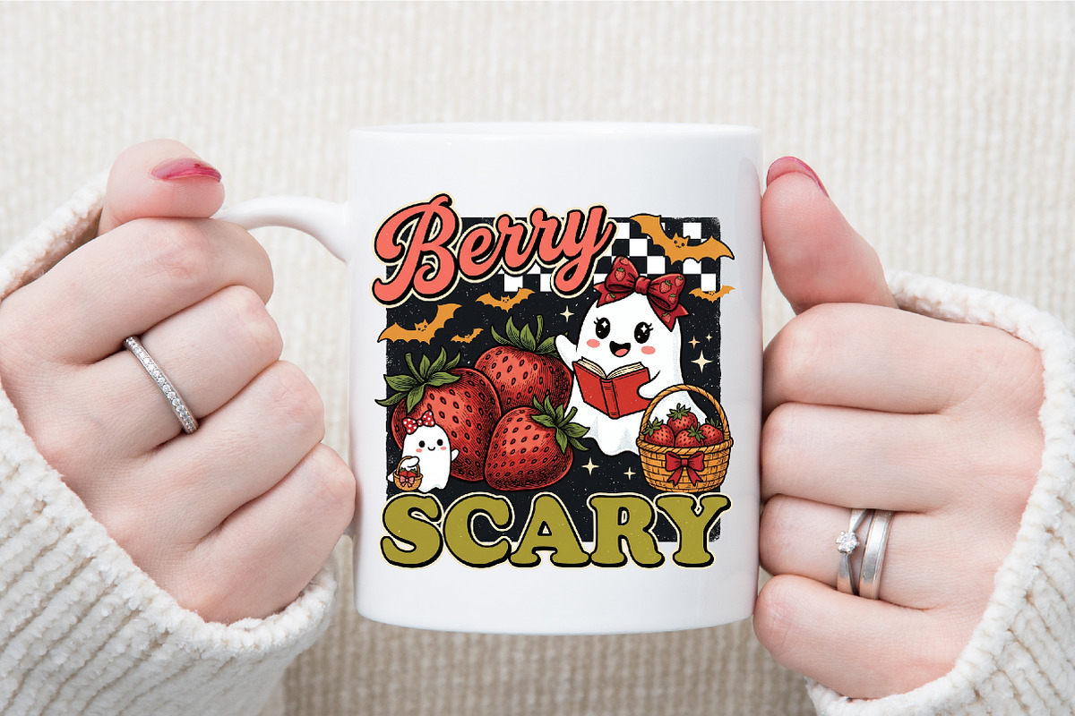 Berry Scary Png-Halloween Cute Ghost, an Object Illustration by Sublimation Artist (Photo 7 of 9)