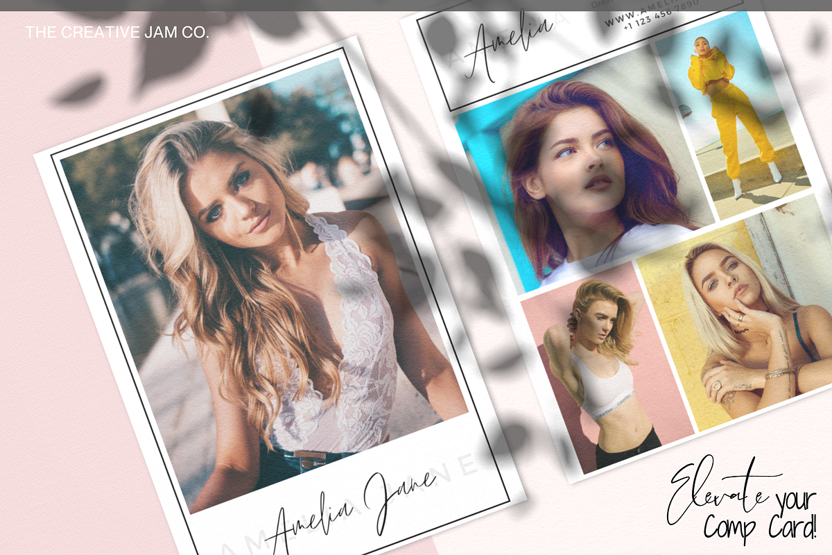 Comp Card Template for Modeling