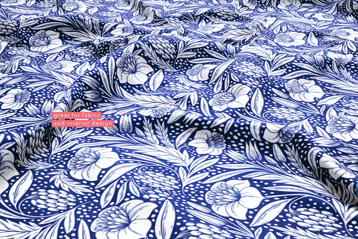 William Morris Style Patterns Set, a Pattern Graphic by likorbut (Photo 3 of 6)