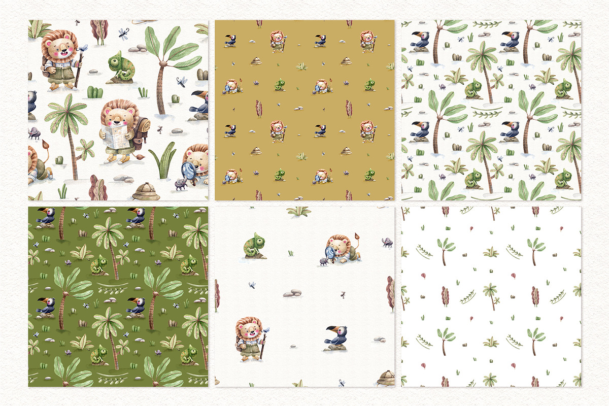 Jungle Journey Kids illustrations, an Illustration by Watercolor by Tonia Tkach (Photo 6 of 7)