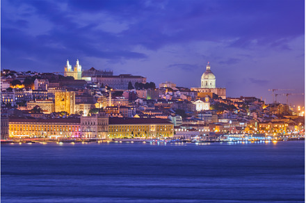 View of Lisbon view over Tagus river, a Transportation Photo by f9photos