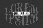 Suburbaned Font, a Font by vtks design (Thumbnail 2 of 3)