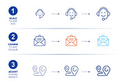 Contact Us Outline Vector Icon Set, an Outline Icon by FourLeafLover (Thumbnail 4 of 6)