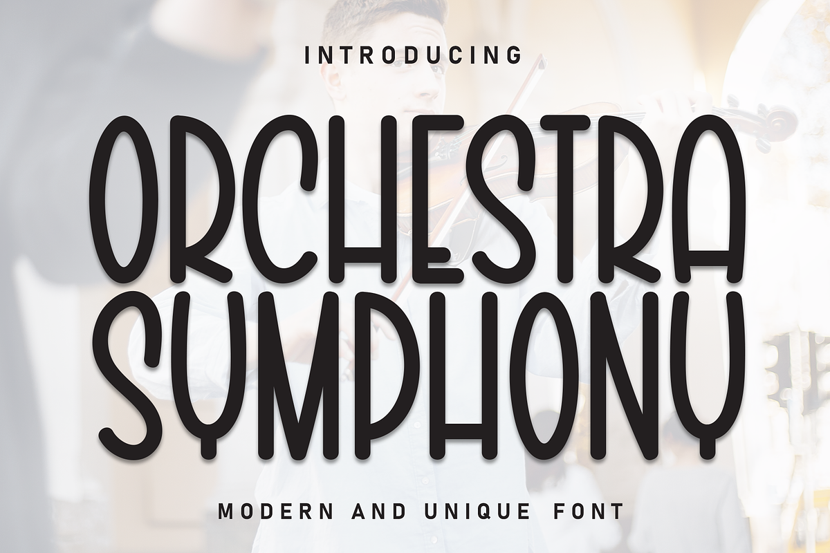 Orchestra Symphony | Script Font, a Script Font by Scratchones (Photo 1 of 8)