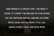 DARK MENUR, a Serif Font by Viswal Studio (Thumbnail 2 of 5)