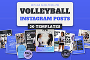 Volleyball Instagram Social Media, a Marketing Template by Daring Digies (Thumbnail 1 of 10)